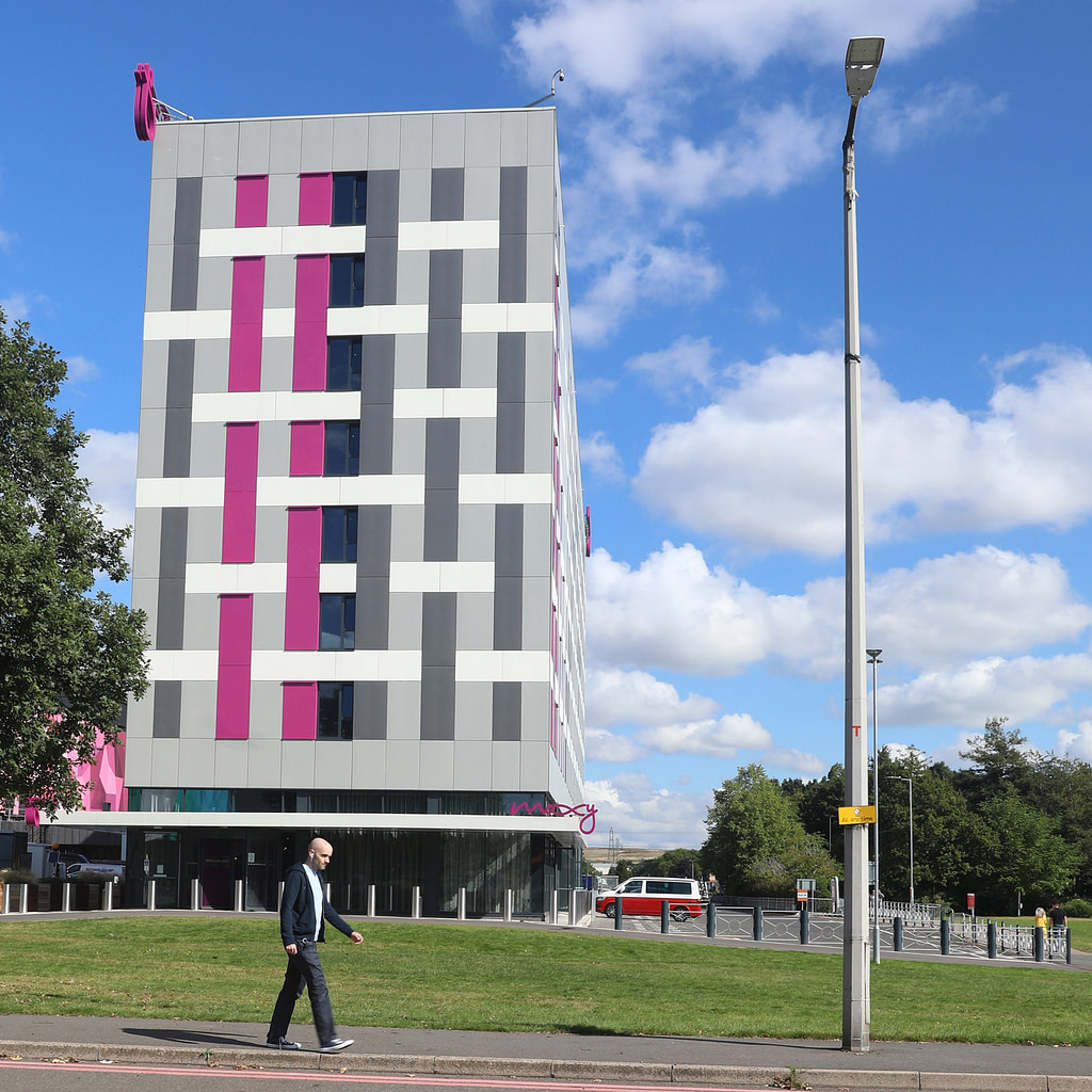 Walking around the National Exhibition Centre