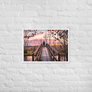 The Canal bridge - Framed Poster